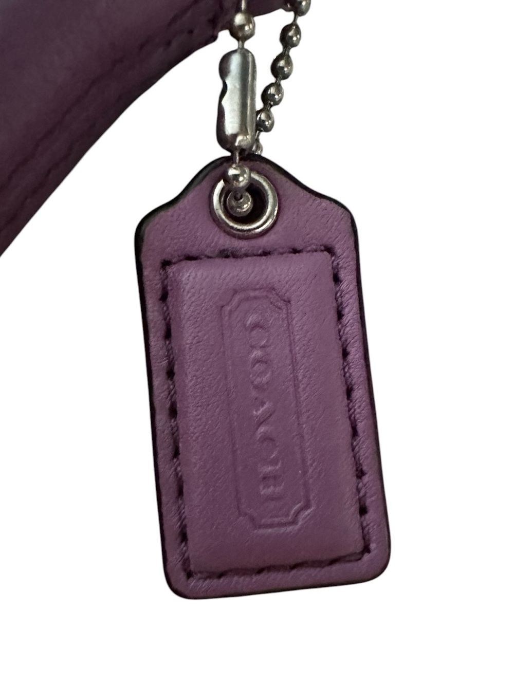 Coach Ashley Purple Leather Pleated Swingpack Crossbody Shoulder Bag EUC CLEAN - Picture 6 of 10